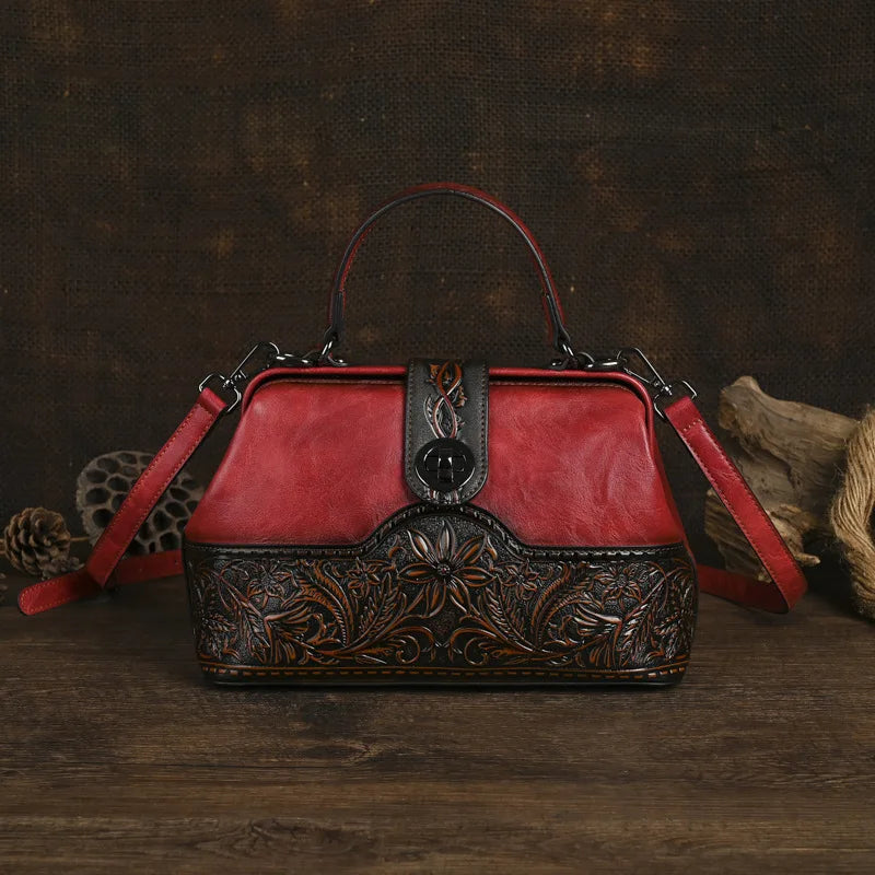 Tasche Luna Totem Vintage – Aus echtem Leder