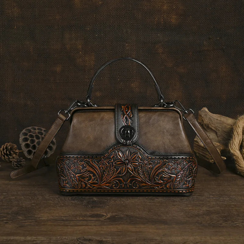 Tasche Luna Totem Vintage – Aus echtem Leder