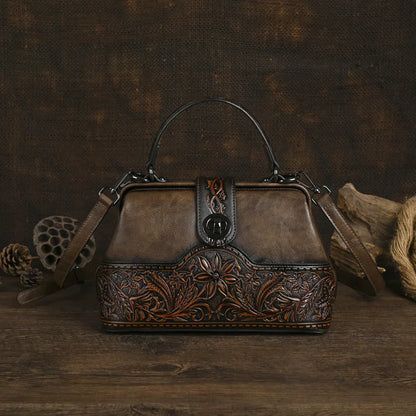 Tasche Luna Totem Vintage – Aus echtem Leder