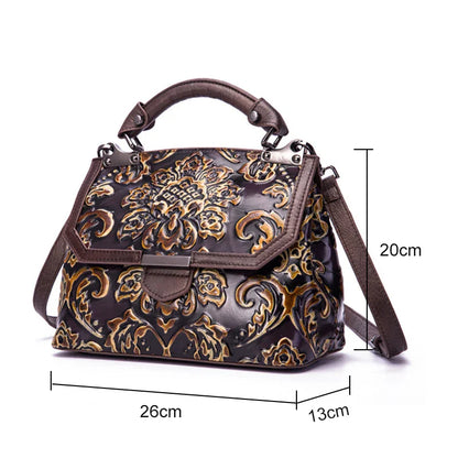 Flap-Tasche Aurora Vintage – Aus echtem Premium-Leder