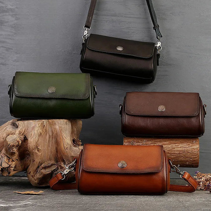Tasche Capri Vintage – Kompaktes echtes Leder