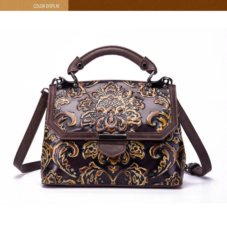 Flap-Tasche Aurora Vintage – Aus echtem Premium-Leder