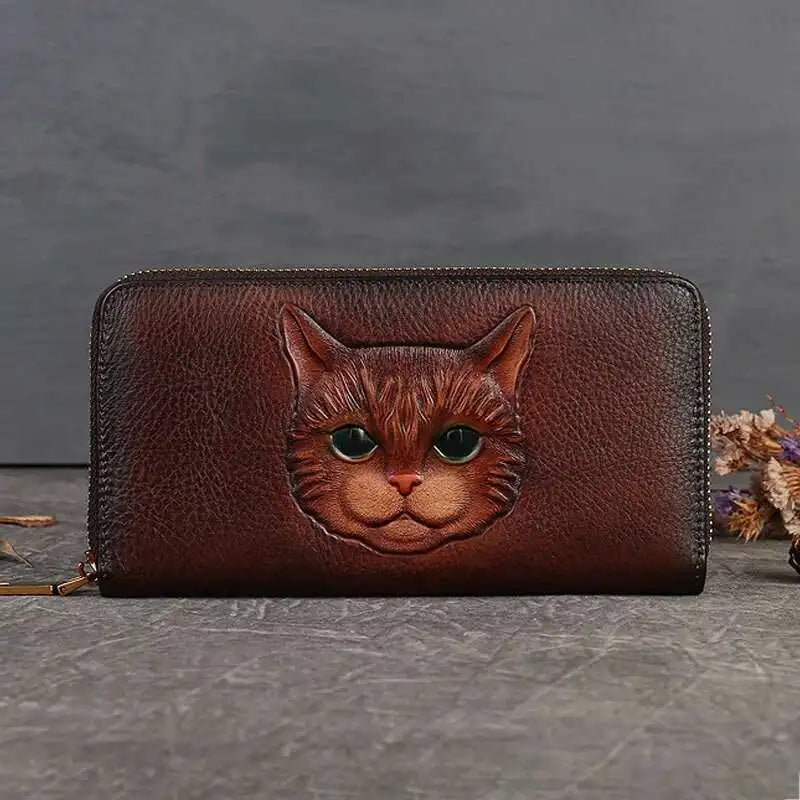 Geldbörse Gato Luna Vintage – Aus echtem Premium-Leder