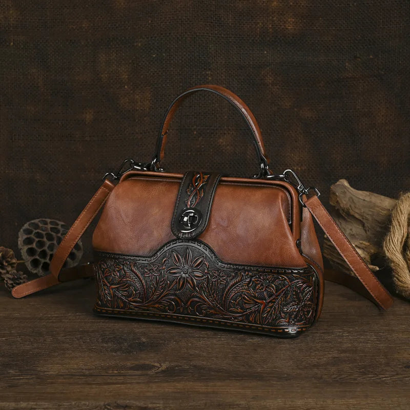 Tasche Luna Totem Vintage – Aus echtem Leder