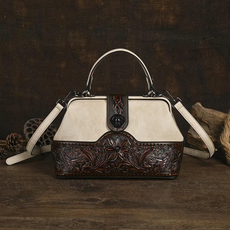 Tasche Luna Totem Vintage – Aus echtem Leder