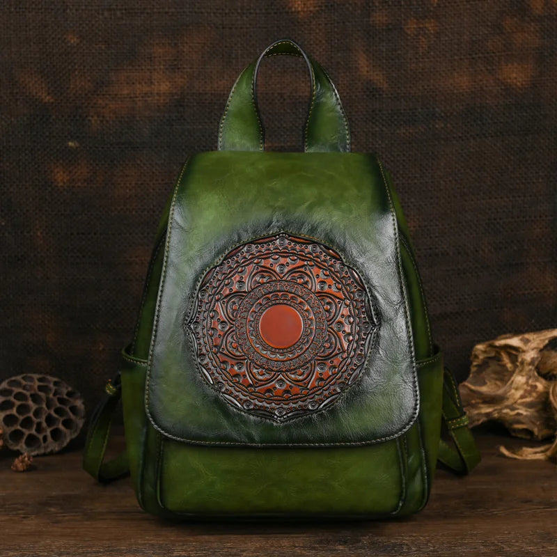 Geometrischer Rucksack Laura Vintage – Elegantes Design in hoher Qualität