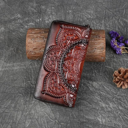 Geldbörse Floral Mei Vintage – Aus echtem Premium-Leder