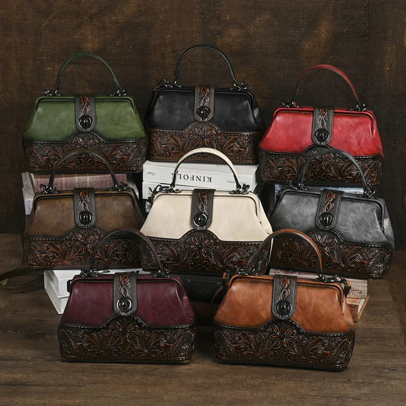 Tasche Luna Totem Vintage – Aus echtem Leder