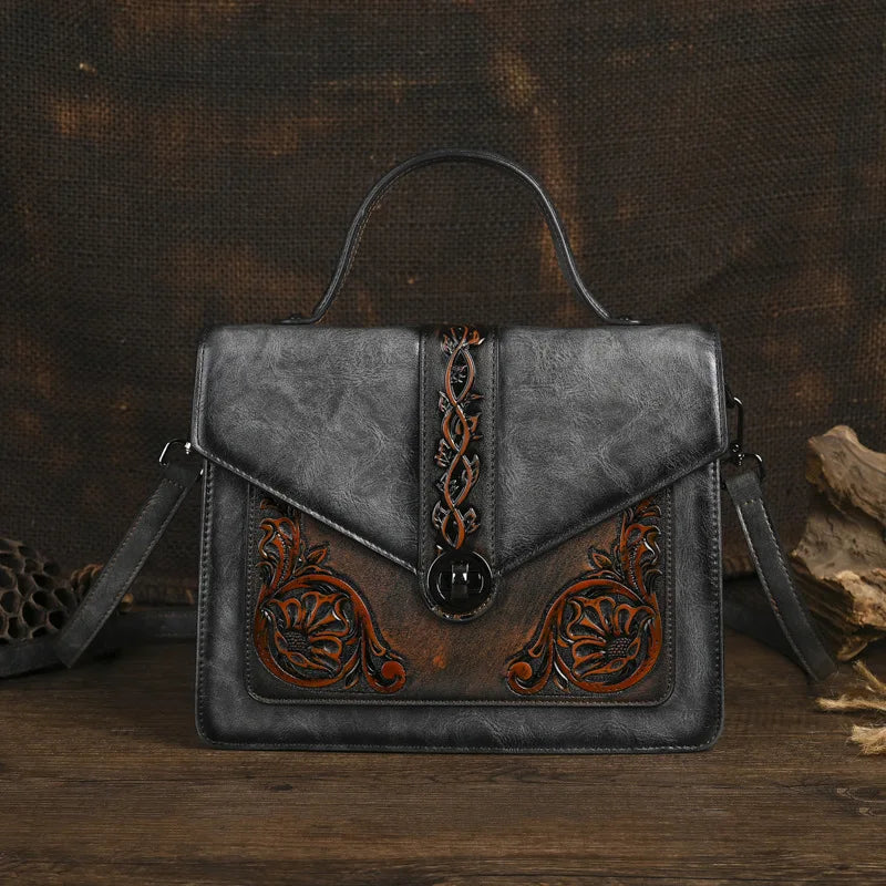 Tasche Square Elisa Vintage – Florales Design in hoher Qualität