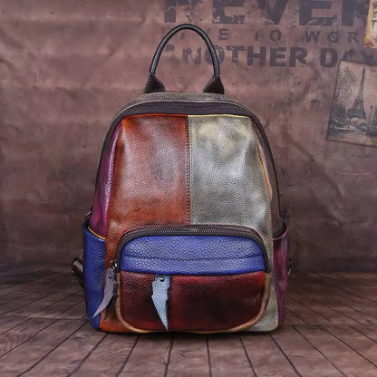 Rucksack Patchwork Diana Vintage – Aus echtem Premium-Leder