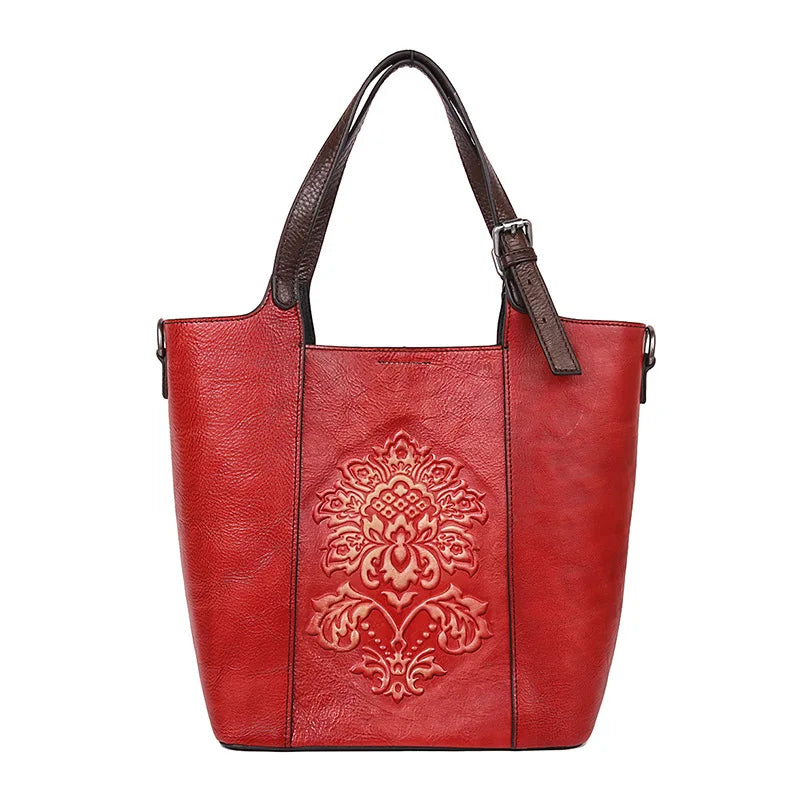 Bucket-Tasche Aurora Vintage – Aus echtem Premium-Leder