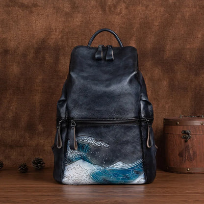 Rucksack Everest Vintage – Aus handgefertigtem echtem Leder