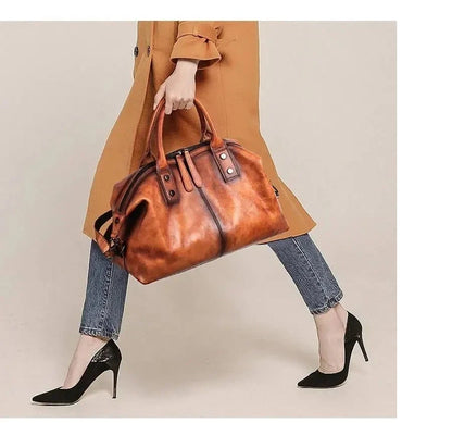 Tasche Riviera Vintage – Aus echtem handbemaltem Leder