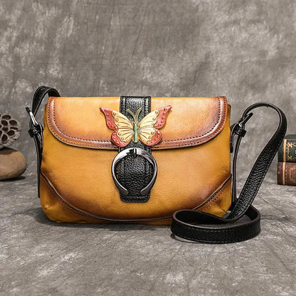 Künstlerische Tasche Sofia Vintage – Aus echtem Premium-Leder
