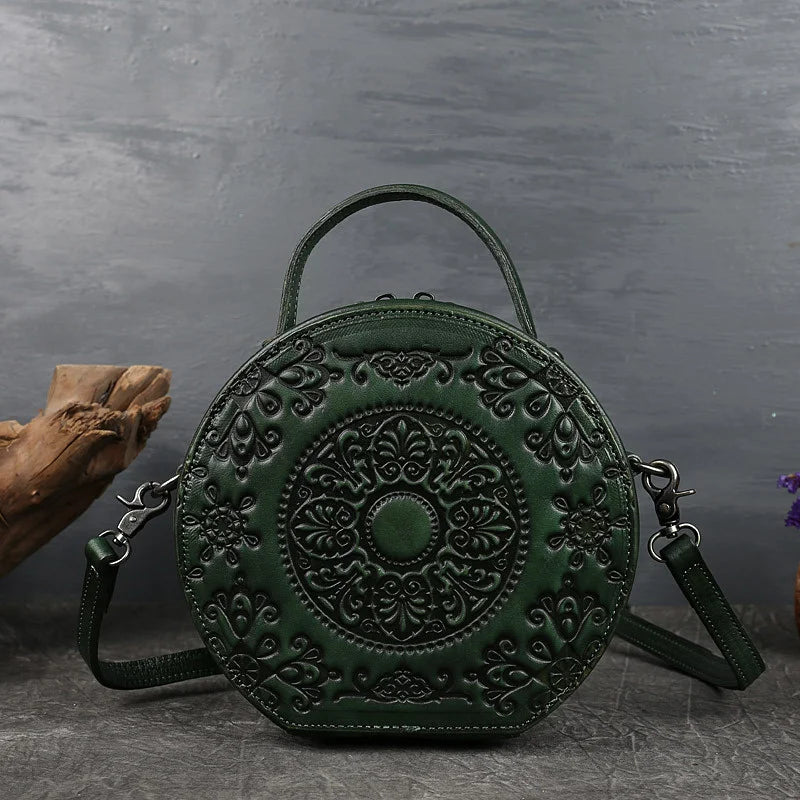Tasche Jade Oriental Vintage – Aus echtem Premium-Leder