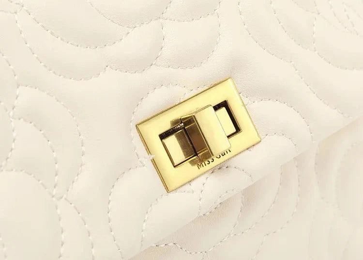 Camélia Élégance – Tasche aus echtem Leder