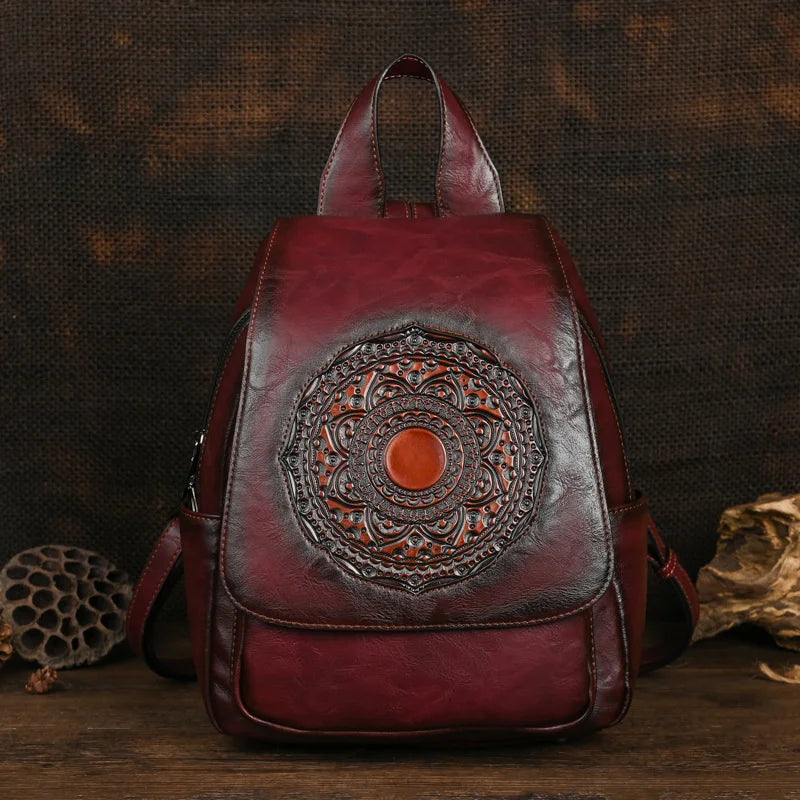 Geometrischer Rucksack Laura Vintage – Elegantes Design in hoher Qualität