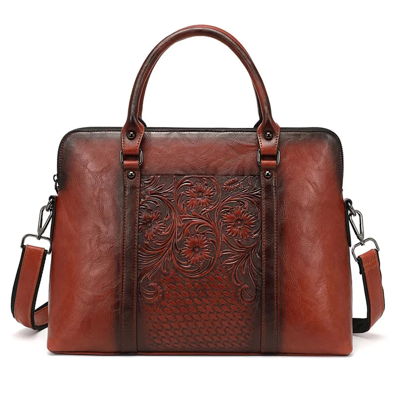 Businesstasche Helena Vintage – Aus echtem Premium-Naturleder