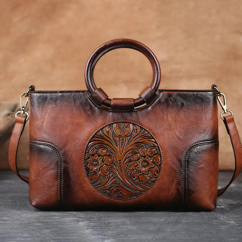 Tasche Floral Camélia Vintage – Elegantes Finish in hoher Qualität
