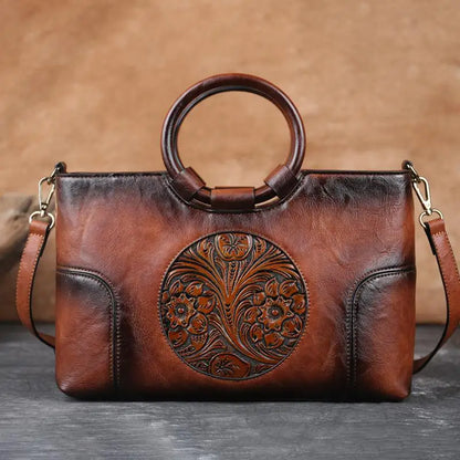 Tasche Floral Camélia Vintage – Elegantes Finish in hoher Qualität