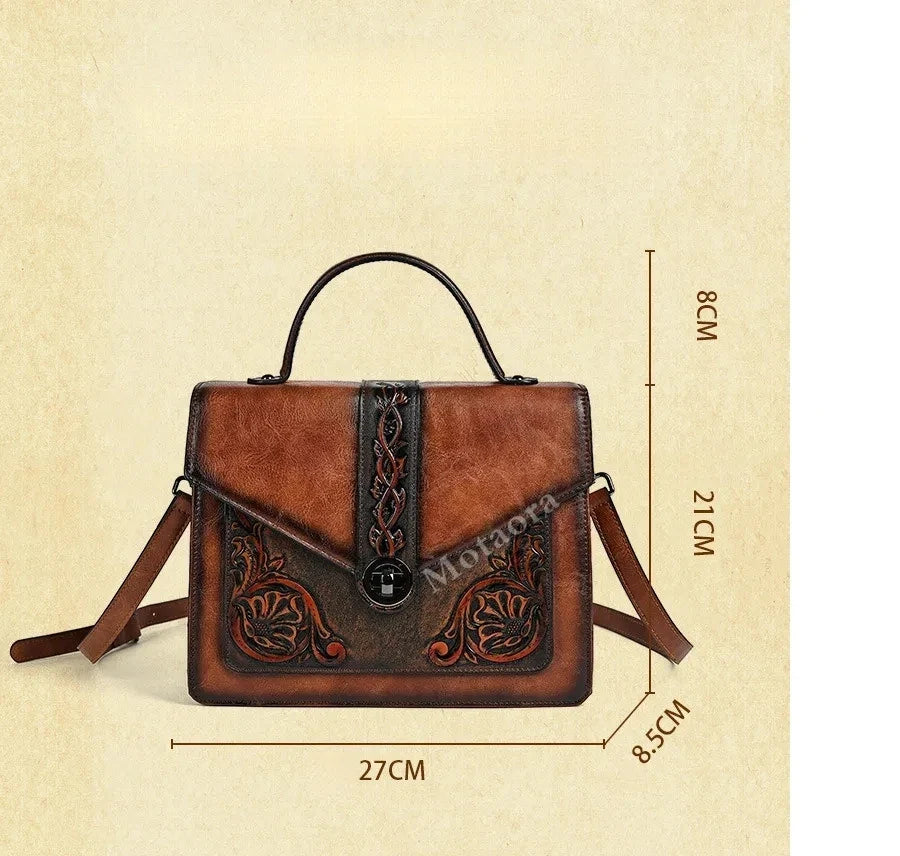 Tasche Square Elisa Vintage – Florales Design in hoher Qualität