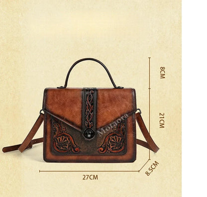 Tasche Square Elisa Vintage – Florales Design in hoher Qualität