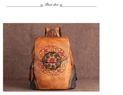 Rucksack Hanami Vintage – Aus handgefertigtem echtem Leder