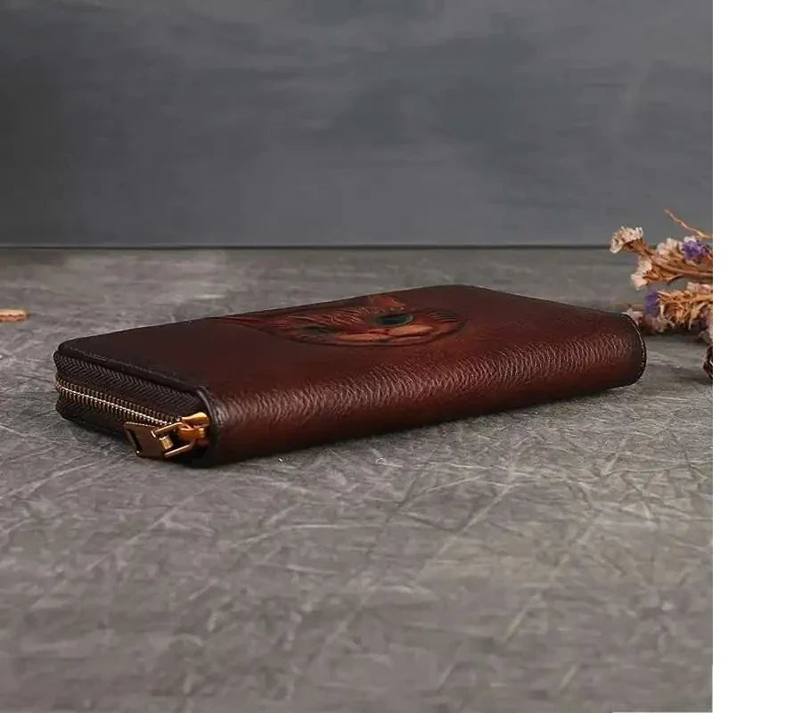 Geldbörse Gato Luna Vintage – Aus echtem Premium-Leder