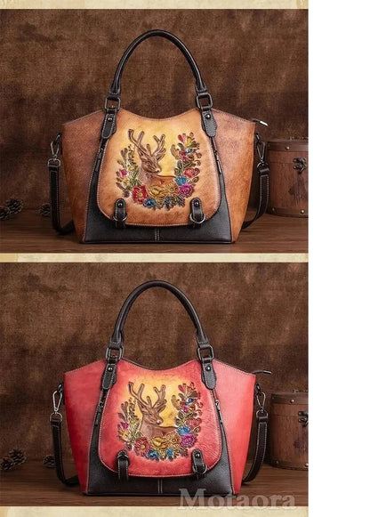 Tote Vitória Vintage – Aus echtem Premium-Leder