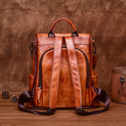 Rucksack Valéria Vintage – Aus echtem Premium-Leder