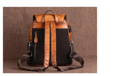 Rucksack Hanami Vintage – Aus handgefertigtem echtem Leder