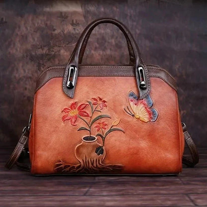Shell-Tasche Mariana Vintage – Aus echtem Premium-Leder