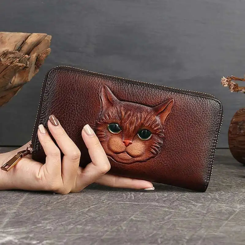 Geldbörse Gato Luna Vintage – Aus echtem Premium-Leder