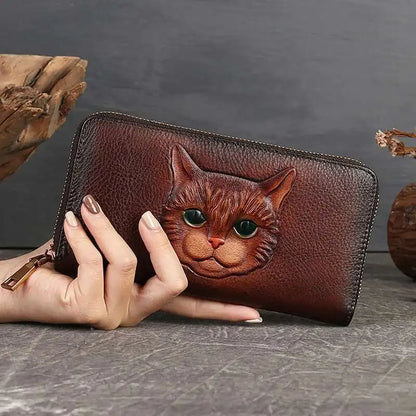Geldbörse Gato Luna Vintage – Aus echtem Premium-Leder