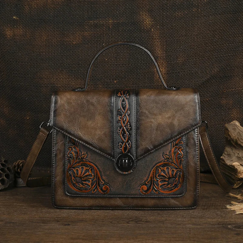 Tasche Square Elisa Vintage – Florales Design in hoher Qualität