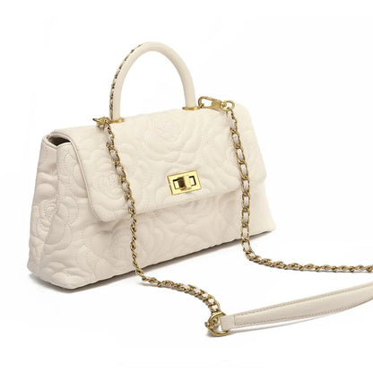 Camélia Élégance – Tasche aus echtem Leder