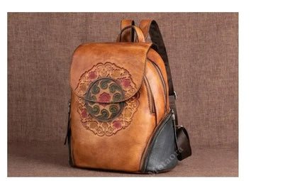 Rucksack Hanami Vintage – Aus handgefertigtem echtem Leder