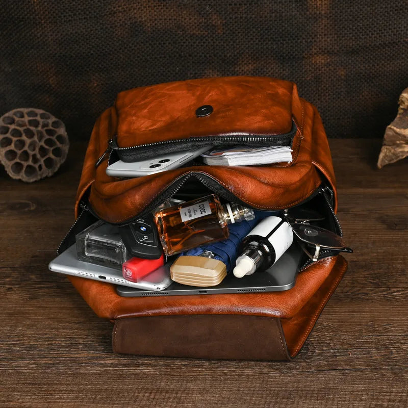 Geometrischer Rucksack Laura Vintage – Elegantes Design in hoher Qualität