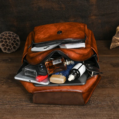 Geometrischer Rucksack Laura Vintage – Elegantes Design in hoher Qualität