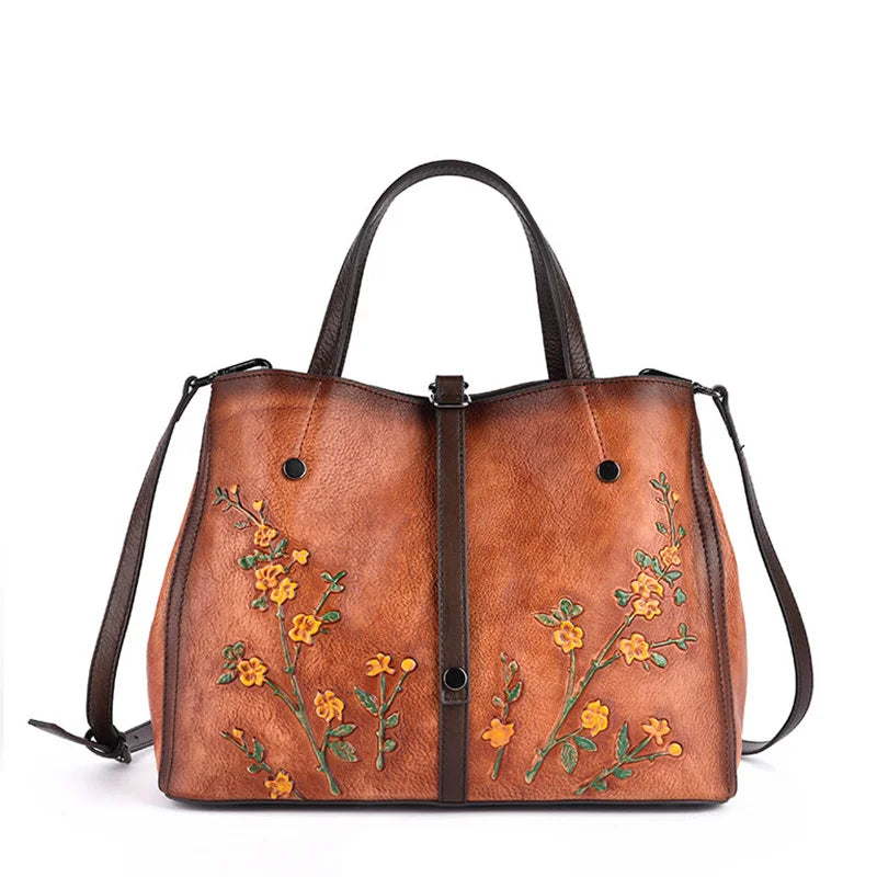 Bucket-Tasche Aurora Vintage – Aus echtem Premium-Leder