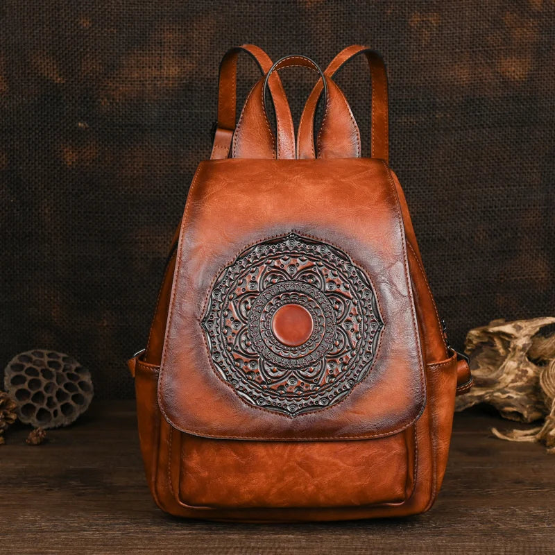Geometrischer Rucksack Laura Vintage – Elegantes Design in hoher Qualität
