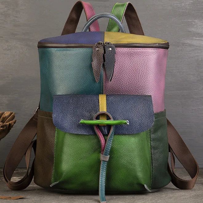 Rucksack Aurora Patch Vintage – Aus echtem Premium-Leder