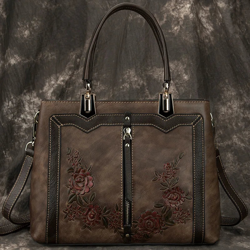Box-Tasche Verona Vintage – Aus echtem Premium-Leder