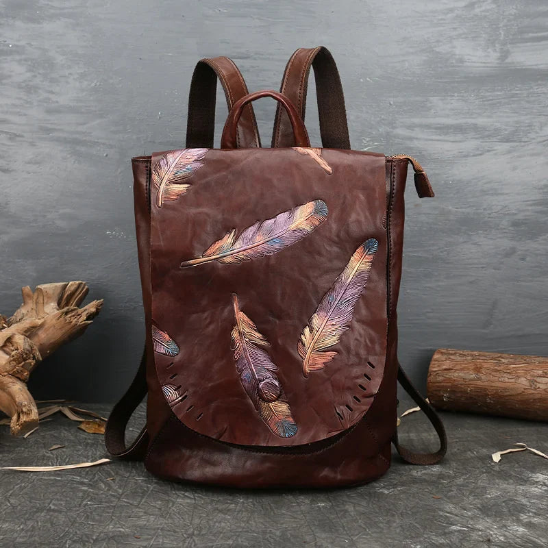 Rucksack Pluma Vintage – Aus echtem Premium-Leder