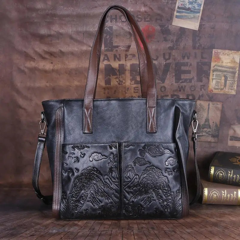 Tote Victoria Vintage – Aus echtem Premium-Leder