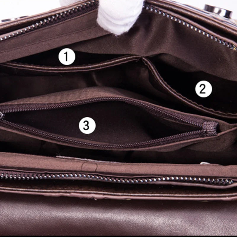 Flap-Tasche Aurora Vintage – Aus echtem Premium-Leder