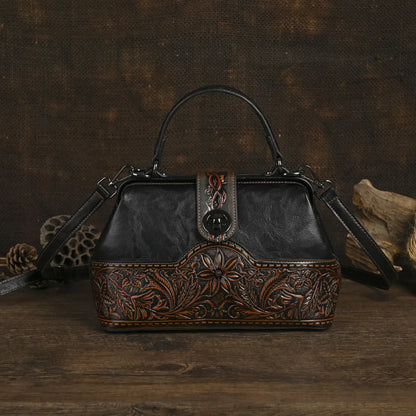 Tasche Luna Totem Vintage – Aus echtem Leder