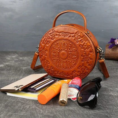 Tasche Jade Oriental Vintage – Aus echtem Premium-Leder