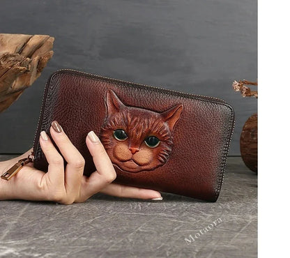Geldbörse Gato Luna Vintage – Aus echtem Premium-Leder