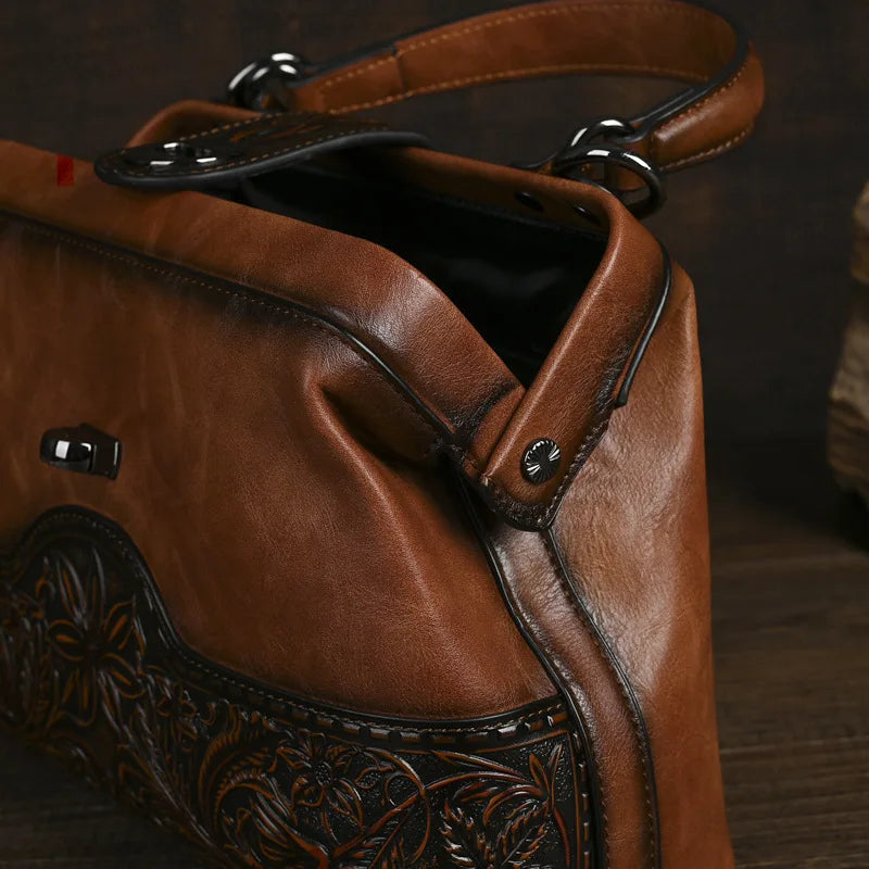 Tasche Luna Totem Vintage – Aus echtem Leder